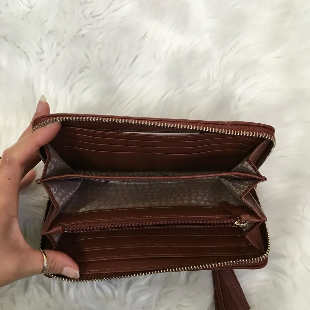 NEW Kate Spade Maroon Chester Street Neda Leather Wallet